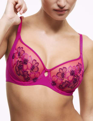 

Womens M&S Collection Embrace Embroidered Wired Full Cup Bra A-E - Cyclamen, Cyclamen