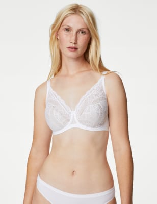 

Womens M&S Collection Natural Lift™ Wired Full Cup Bra A-E - White, White