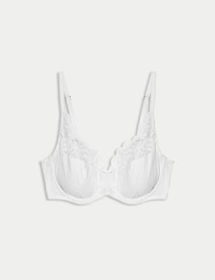 

Womens M&S Collection Amelia Lace Wired Full Cup Bra (A-E) - White, White