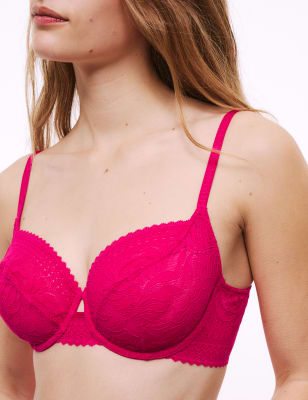 

Womens M&S Collection Flexifit™ Lace Wired Balcony Bra A-E, Pink