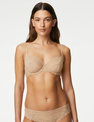 

Womens M&S Collection Flexifit™ Lace Wired Balcony Bra A-E - Rose Quartz, Rose Quartz