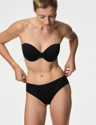 

M&S Collection Sujetador sin tirantes con banda adherente con arosWomens - Black, Black