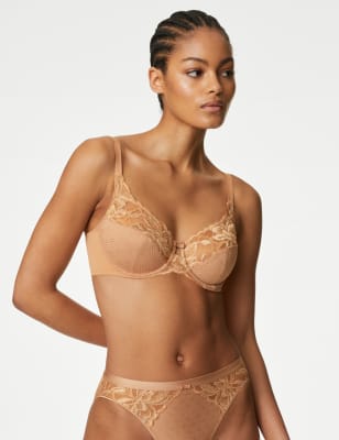 

Womens M&S Collection Wildblooms Wired Full Cup Bra A-E - Rich Amber, Rich Amber
