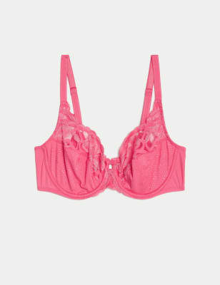 

Womens M&S Collection Wildblooms Wired Full Cup Bra A-E - Watermelon, Watermelon