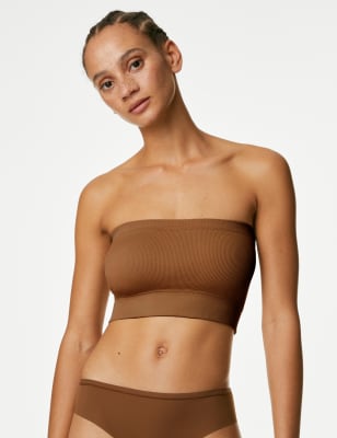 

Womens M&S Collection Nahtloser Bandeau-BH ohne Bügel - Topaz, Topaz