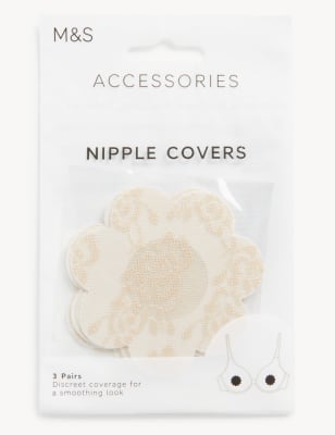 

Womens M&S Collection 3pk Floral Nipple Covers - Clear, Clear