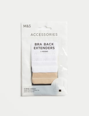 

M&S Collection Pack de 3 extensores de sujetador con cierre de 3 ganchosWomens - Multi, Multi