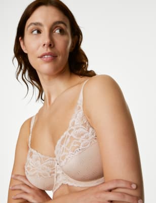 

Womens M&S Collection Wild Blooms Wired Full Cup Bra F-J - Opaline, Opaline