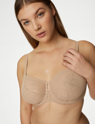 

Womens M&S Collection Flexifit™ Lace Wired Balcony Bra F-H - Rose Quartz, Rose Quartz