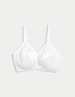 

Womens M&S Collection Flexifit™ Lace Non Wired Bralette F-H - White, White