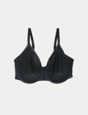 

Womens Body by M&S Flexifit™ Sheer Wired Full Cup Bra F-H - Black, Black