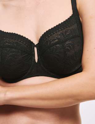 

Womens M&S Collection Flexifit™ Lace Wired Max Support Bra (F-H), Black