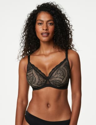 

Womens M&S Collection Natural Lift™ Wired Full Cup Bra F-H - Black, Black