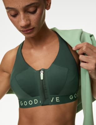 

Womens Goodmove Ultimate Support Non Wired Sports Bra A-E - Dark Sage, Dark Sage