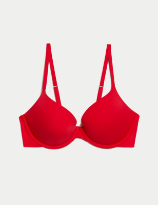 

Womens Body by M&S Flexifit™ Wired Push-Up Plunge Bra (A-E), Red