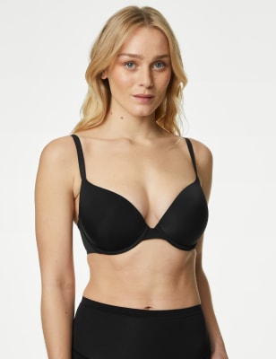 

Womens Body by M&S Flexifit™ Wired Push-Up Plunge Bra (A-E) - Black, Black