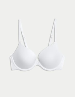 

Womens Body by M&S Plunge-Bügel-BH mit Push-up-Effekt Flexifit™ (A-E) - White, White