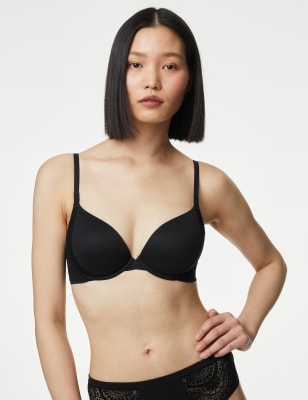 

Womens Body by M&S Body Soft™ Wired Push-Up Plunge Bra A-E - Black, Black
