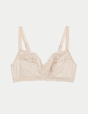 

Womens M&S Collection Wild Blooms Non-Padded Full Cup Bra A-E - Opaline, Opaline