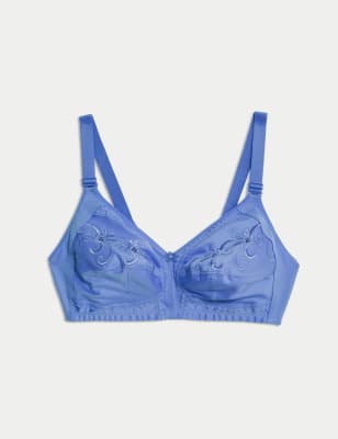 

Womens M&S Collection Total Support Embroidered Full Cup Bra B-G - Cornflower, Cornflower