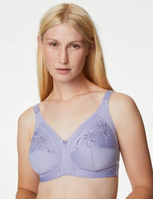 

Marks & Spencer Total Support Embroidered Full Cup Bra B-G (FEMALE, LAVENDER, 36-C)