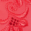 Total Support Embroidered Full Cup Bra, BRIGHT CORAL, swatch