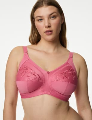 

Womens M&S Collection Total Support Embroidered Full Cup Bra GG-K - Bright Rose, Bright Rose