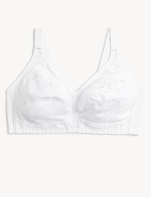 

Womens M&S Collection Total Support Embroidered Full Cup Bra B-G - White, White