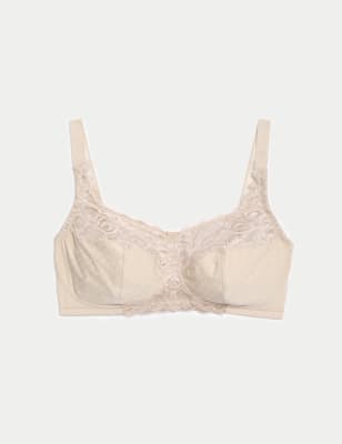 

Womens M&S Collection Amelia Lace Non Wired Total Support Bra B-H - Opaline, Opaline