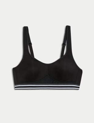 

Womens M&S Collection Ultimate Support Non Wired Sports First Bra AA-D - Black Mix, Black Mix