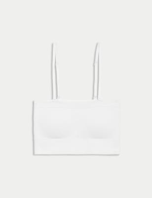

Womens M&S Collection Nahtloser Bandeau Erst-BH ohne Bügel - White, White