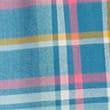 Cotton Blend Checked Bottoms, BLUE MIX, swatch