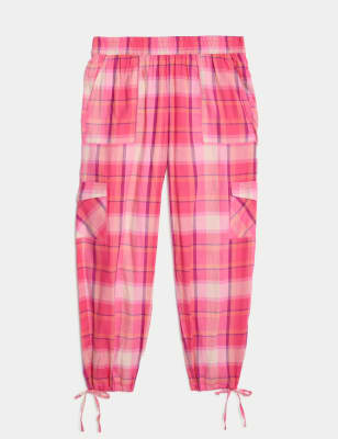 

Womens B by Boutique Cotton Blend Checked Cargo Pyjama Bottoms - Pink Mix, Pink Mix