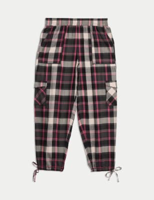 

Womens B by Boutique Cotton Blend Checked Cargo Pyjama Bottoms - Carbon, Carbon