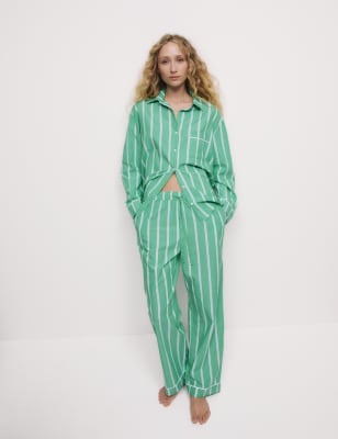 

Womens Body by M&S Cool Comfort™ Striped Pyjama Bottoms - Emerald, Emerald