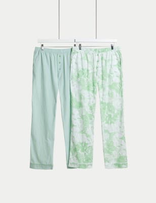 

Womens Body by M&S 2pk Cool Comfort™ Printed Pyjama Bottoms - Light Mint, Light Mint