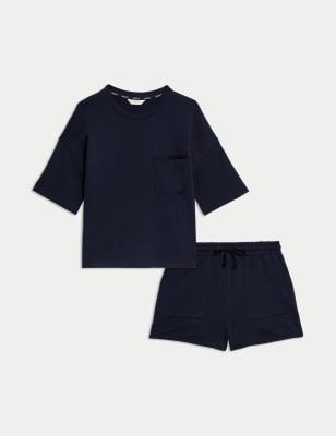 

Womens Body by M&S Pure Cotton Lounge Set - Navy, Navy