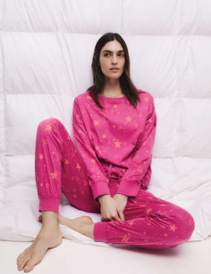 

Womens M&S Collection Pure Cotton Printed Pyjama Set - Pink Mix, Pink Mix