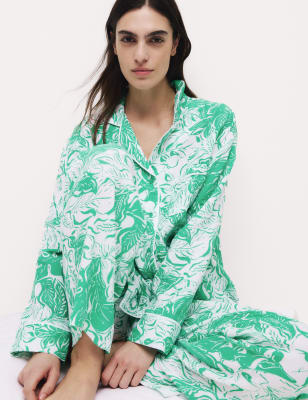 

Womens Body by M&S Cool Comfort™ Printed Pyjama Set - Emerald, Emerald