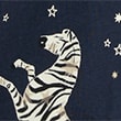 Cotton Modal Zebra Print Revere Pyjama Set, NAVY MIX, swatch