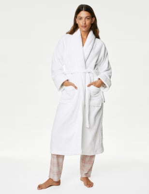 Cotton dressing gown marks and spencer hotsell