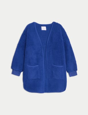 

Womens M&S Collection Teddy Fleece Dressing Gown - Cobalt, Cobalt