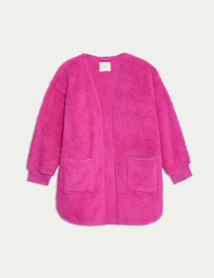 

Womens M&S Collection Teddy Fleece Dressing Gown - Fuchsia, Fuchsia