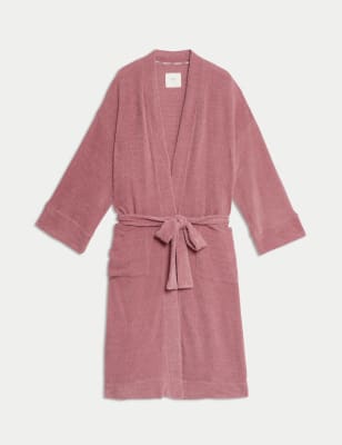 

Womens Body by M&S Body Soft Feather Knit Dressing Gown - Dusty Pink, Dusty Pink