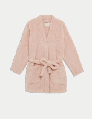 

Womens M&S Collection Teddy Borg Wrap Lounge Cardigan - Blush, Blush