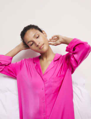 

Womens M&S Collection Dream Satin™ Nightshirt - Fuchsia, Fuchsia