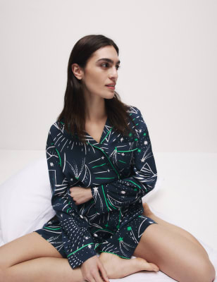 

M&S Collection Camisón estampado Dream Satin™Womens - Navy Mix, Navy Mix