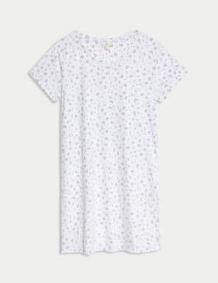 

Body by M&S Camisón corto de modal de algodón con estampado animalWomens - Grey Mix, Grey Mix