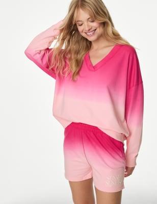 

B by Boutique Pantalón corto informal 100% algodón con bordadoWomens - Hot Pink, Hot Pink