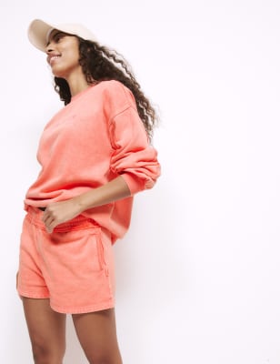 

Womens B by Boutique Cotton Rich Pyjama Shorts - Flamingo, Flamingo